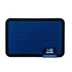 Felpudo Panamá azul y camel 40x60cm Lala Home con borde negro