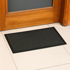 Tapete Felpudo Cuadros 45x75cm Antideslizante