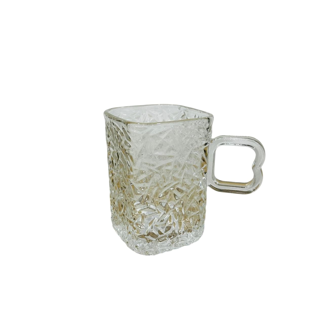 Taza de vidrio 195 ml con diseño trazo