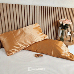 Juego de 2 fundas de almohada de seda, Fundas Anti Frizz