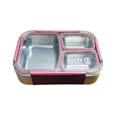 Lonchera Acero Inoxidable 3 Compartimientos 780 ml | Lala Home Colombia