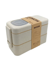 lonchera tres niveles 1050 ml estilo rústico