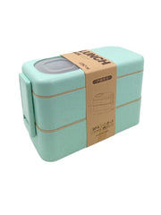 lonchera tres niveles 1050 ml estilo rústico