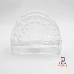 Servilletero en vidrio grabado 12x4x9 cm – Lala Home Colombia