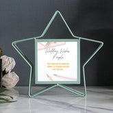 Portaretrato Metálico Diseño Estrella Verde Menta