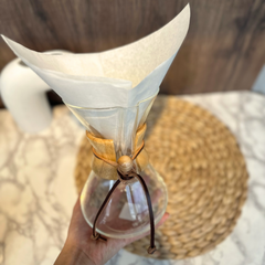 Filtro De Papel x100und Para Café Cuadrado Blanco