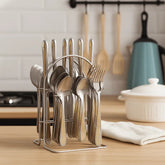 Set de cubiertos dorados 24 piezas JA190710