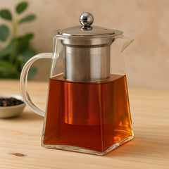 Tetera Infusora Vidrio Borosilicato 950 ml Cuadrado | Lala Home Colombia