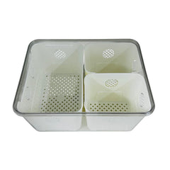 Organizador Nevera 22x30 cm Escurridor Acrílico | Lala Home Colombia