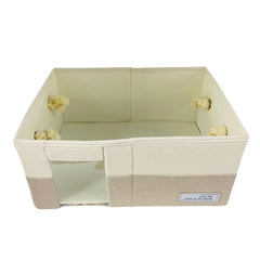 Organizador 29x39cm En Tela Con Tapa Beige