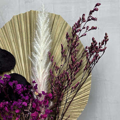 Follaje Decorativo Pampas Bohemias Tipo Ramo Morada