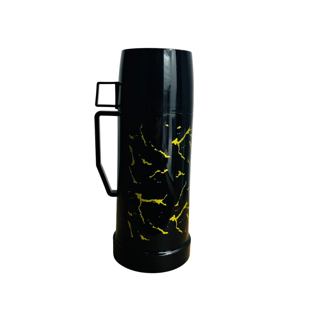 Termo plástico diseño mármol 0.96L color negro / gris / blanco