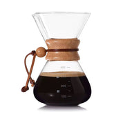 Chemex De 400ml En Vidrio Borosilicato Con Cuello En Madera