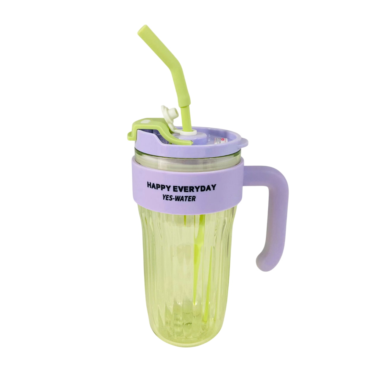 Termo Plástico 920ml Happy Everyday Con Pitillo