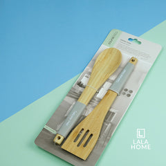 Set De Cocina x2 En Bambú Y Silicona