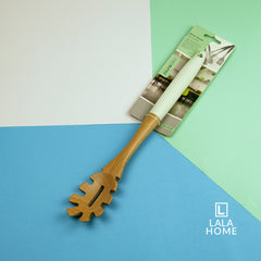 Espaguetera de Bambú con Mango de Silicona Antideslizante