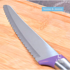 Cuchillo Sierra Para Pan 8 Pulgadas Cacha Acero Tessie & Jessie