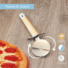 Cortador De Pizza En Bambú