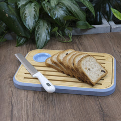 Tabla Para Tajar Pan Con Salsera En Bambú Tessie & Jessie