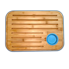 Tabla Para Tajar Pan Con Salsera En Bambú Tessie & Jessie