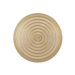 Individual redondo dorado de 40 cm para mesa