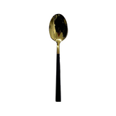 Set Cuchara x6 Madrid Dorado Con Negro
