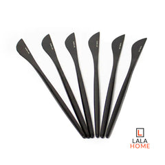 Set Cuchillos x6 Und Sao Pablo Negro Alana Hogar