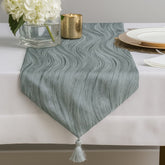 Camino De Mesa 33x180cm Diseño Líneas Plateado | Lala Home Colombia