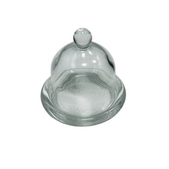 Mini Plato con Tapa de Vidrio 9x9x9 cm | Lala Home Colombia