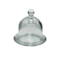 Mini Plato con Tapa de Vidrio 9x9x9 cm | Lala Home Colombia