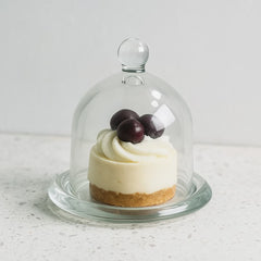 Mini Plato con Tapa de Vidrio 9x9x9 cm | Lala Home Colombia