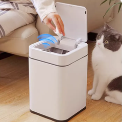 Papelera 10lt Con Sensor Inteligente Eko Verde Lima