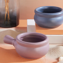 Bowl tipo concha con mango colección Océano para servir