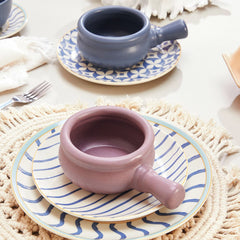 Vista lateral del bowl Océano con mango