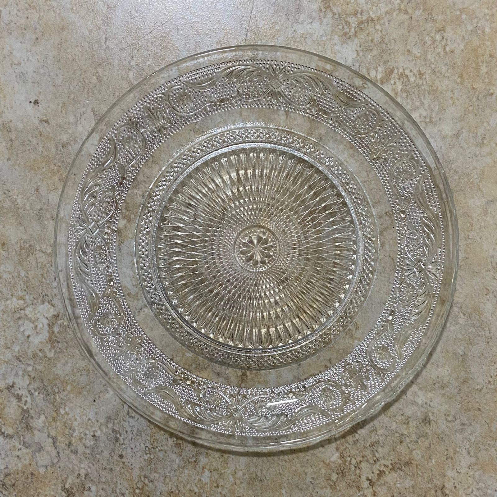 Plato 20cm Diseño Tribal Transparente