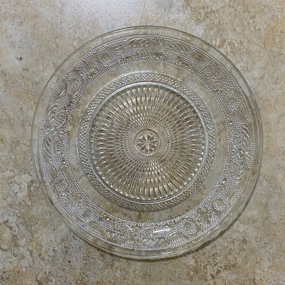 Plato 20cm Diseño Tribal Transparente
