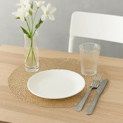 Individual de mesa 38 cm en PVC diseño cuadriculado