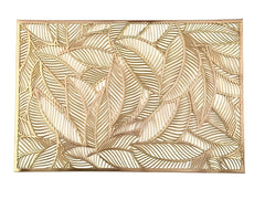 Individual decorativo en PVC resistente diseño hojas grandes