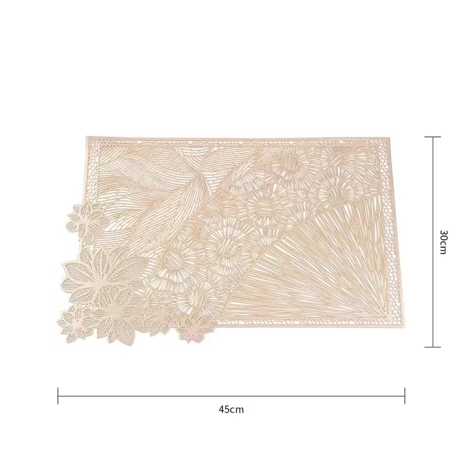 Vista superior individual de mesa 30×45