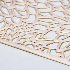 Individual de mesa elegante 30x45 cm PVC diseño hojas