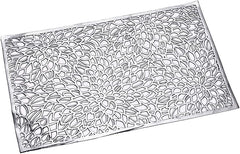 Individual Rectangular En PVC 30x45cm Diseño Hojas Con Borde