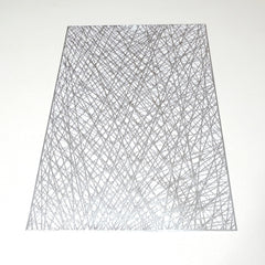 Individual rectangular en PVC diseño entramado moderno