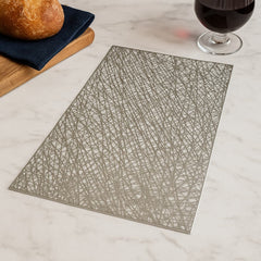 Individual rectangular en PVC diseño entramado moderno