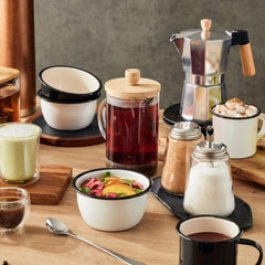 Prensa Para Café 800ml En Vidrio Con Tapa En Bambú