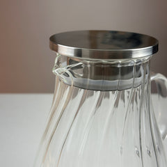 Jarra 1800ml Con Tapa Acero Inoxidable Diseño Lineas