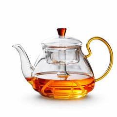Tetera transparente con infusor para té