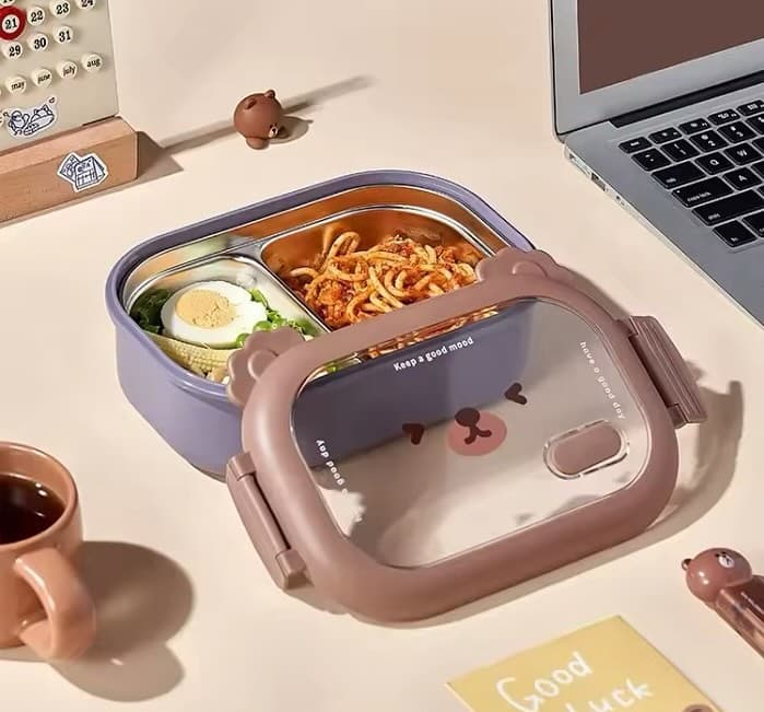 Lonchera Acero Inoxidable 950 ml Diseño Oso | Lala Home Colombia