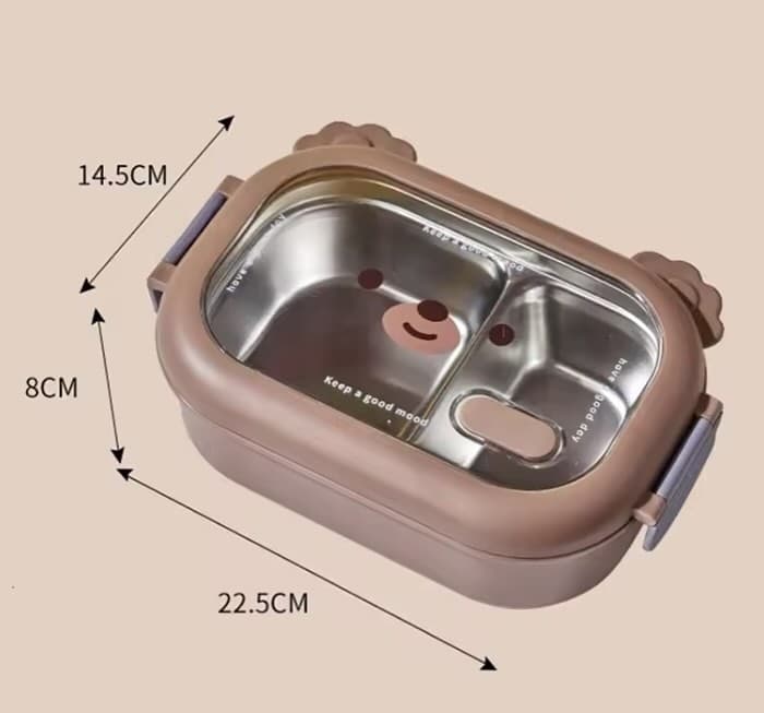Lonchera Acero Inoxidable 950 ml Diseño Oso | Lala Home Colombia