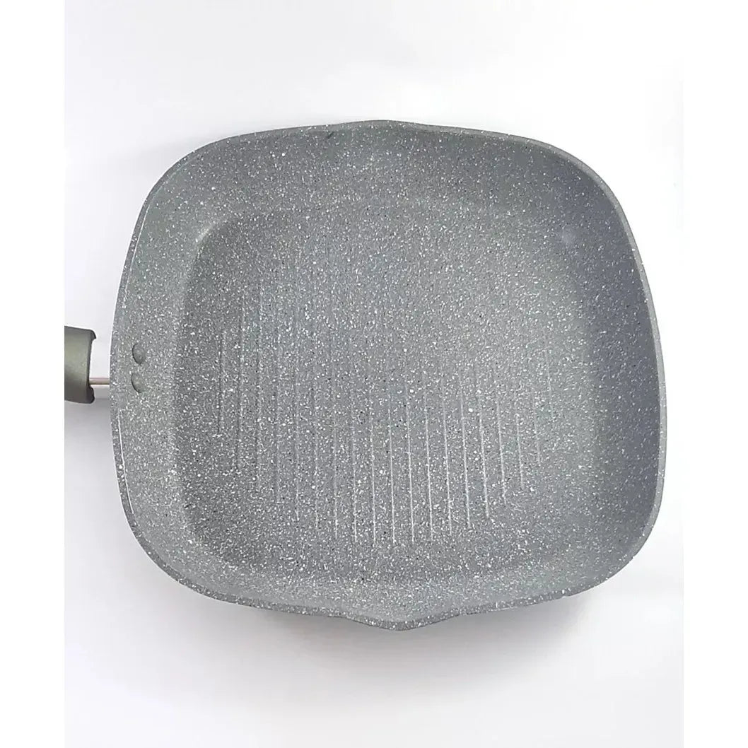 Asador cuadrado Arteeza 20cm antiadherente diseño venas estilo granito