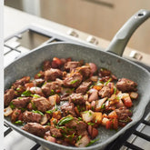 Asador cuadrado Arteeza 20cm antiadherente diseño venas estilo granito